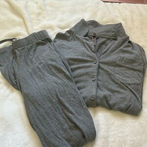 Grey SKIMS pajama set
